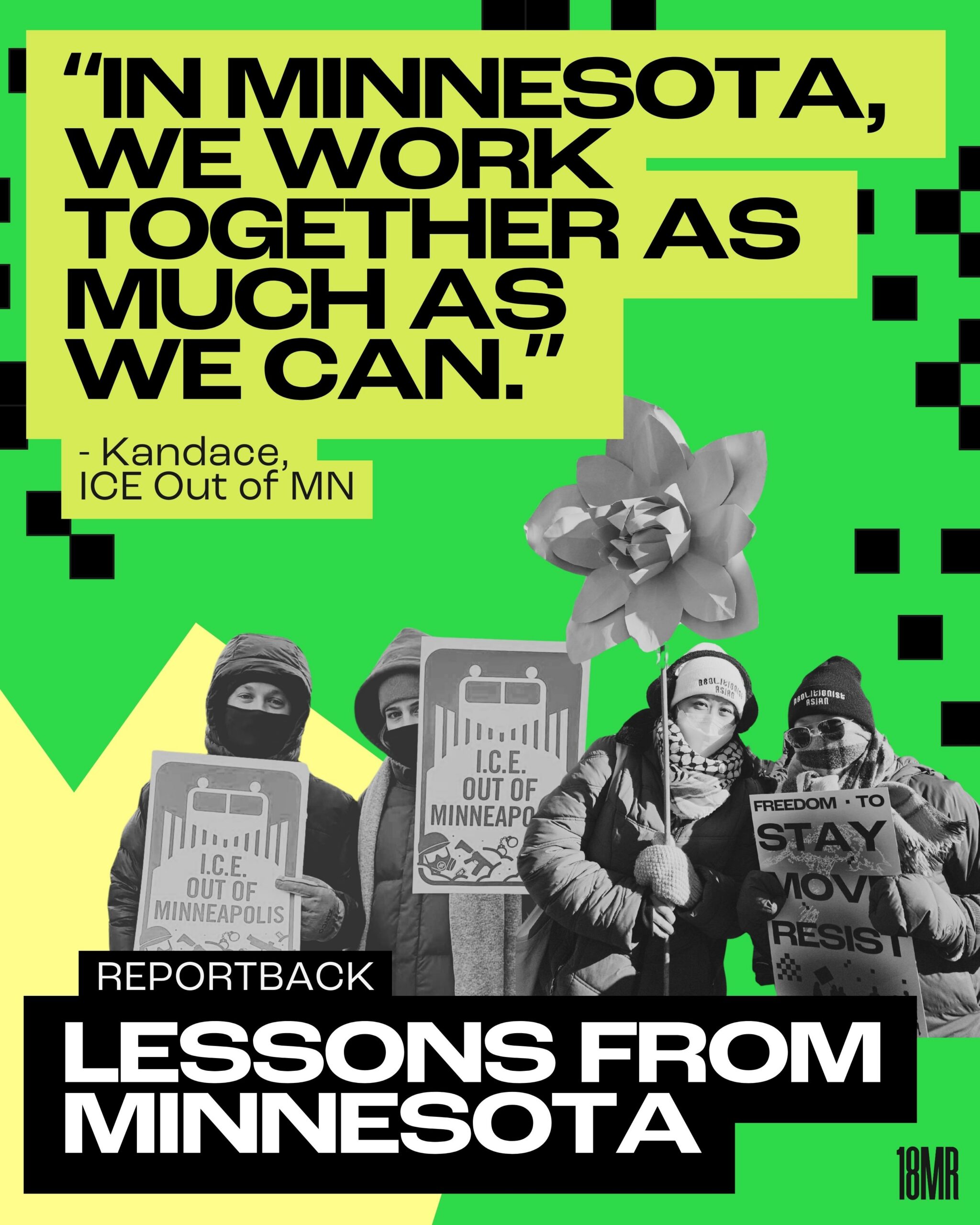 Lessons from MN reportback